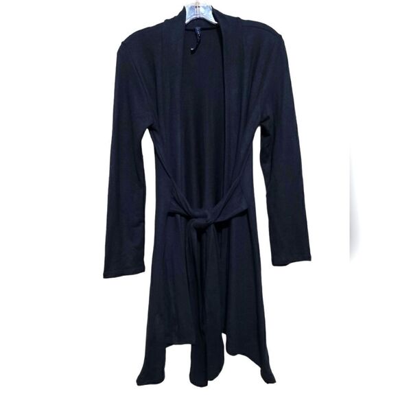 Luna Rae Black Belted Cardigan Sweater Sz Small - Picture 1 of 8